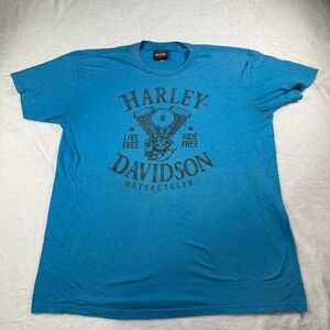 Harley-Davidson Men's Blue Graphic T-Shirt